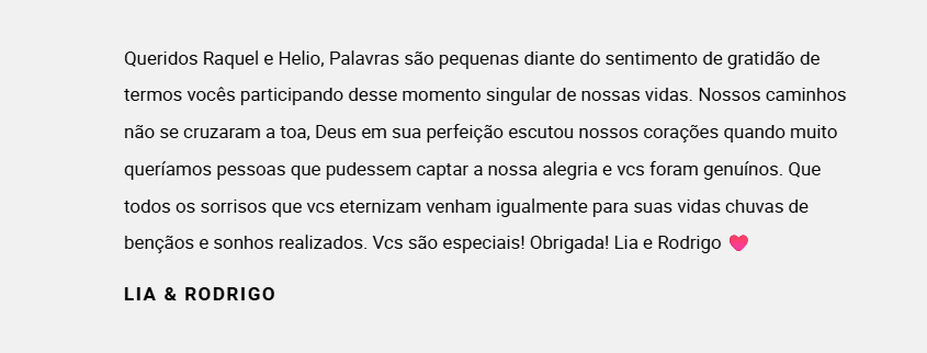Lia e Rodrigo